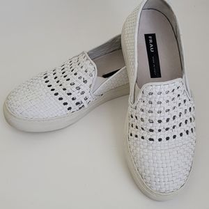 FRAU leather white Slip-on sneakers